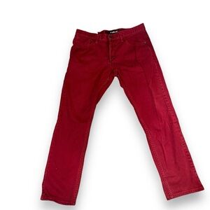Tony Hawk red Skinny Slouch jeans